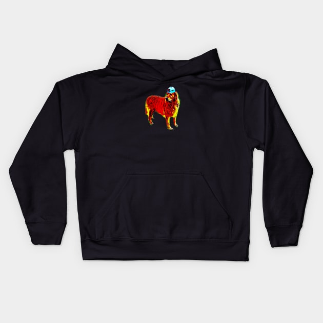 Miner Dog Kids Hoodie by Better Bring a Towel